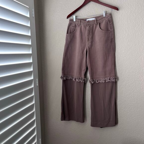 Christopher Esber Deconstructed Splice Pants Walnut Brown 6 Women’s - Picture 5 of 10